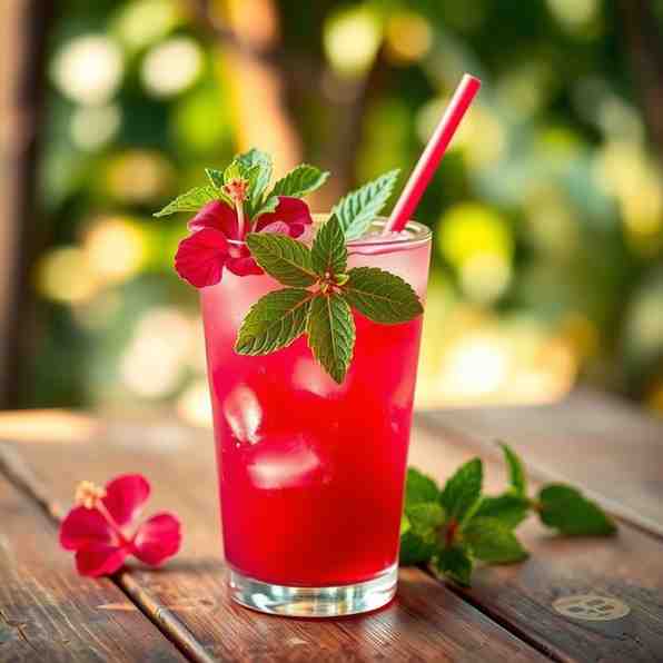 Hibiscus Agua Fresca - Tropical Jamaican Drink